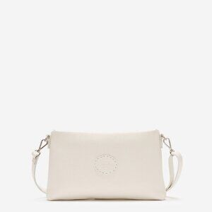 Sleek White Crossbody Bag